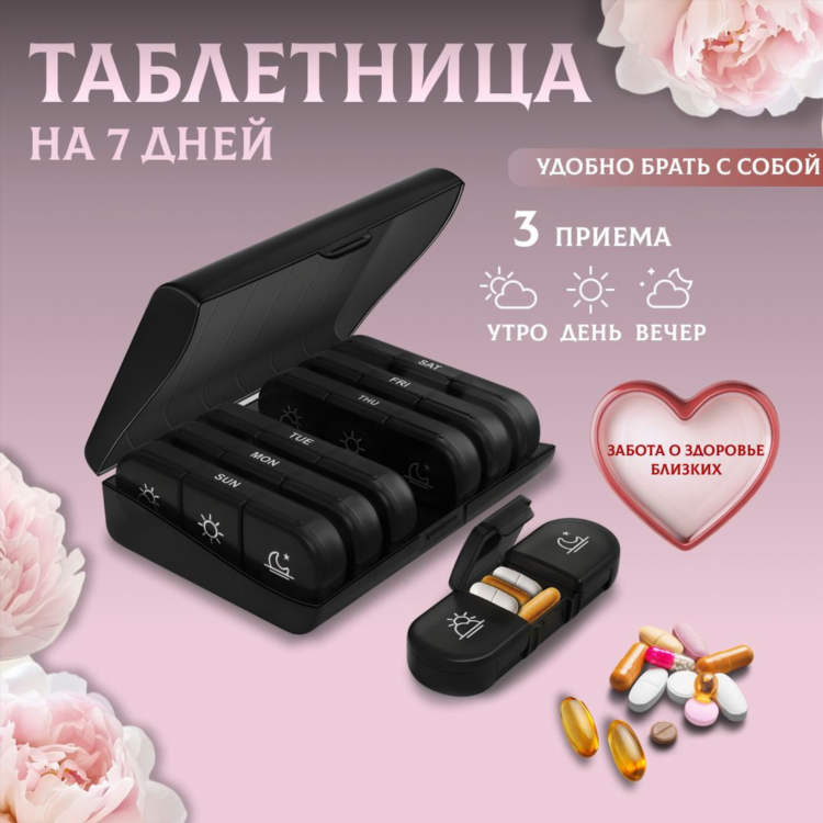 Бокс для таблеток на неделю