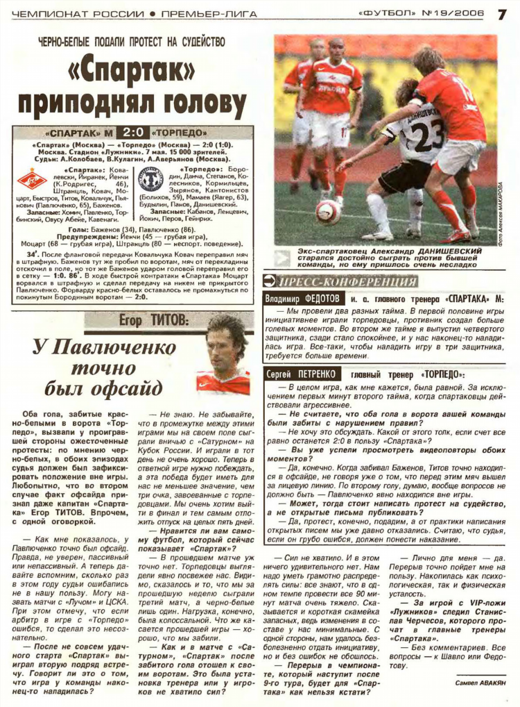 Футбол с кем сегодня играет спартак